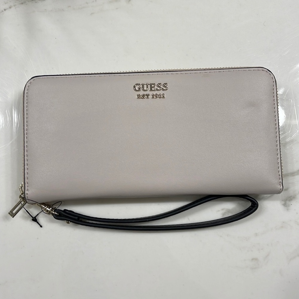 Guess wallet, cream color.